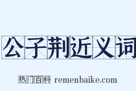 公子荆近义词是什么意思的图片